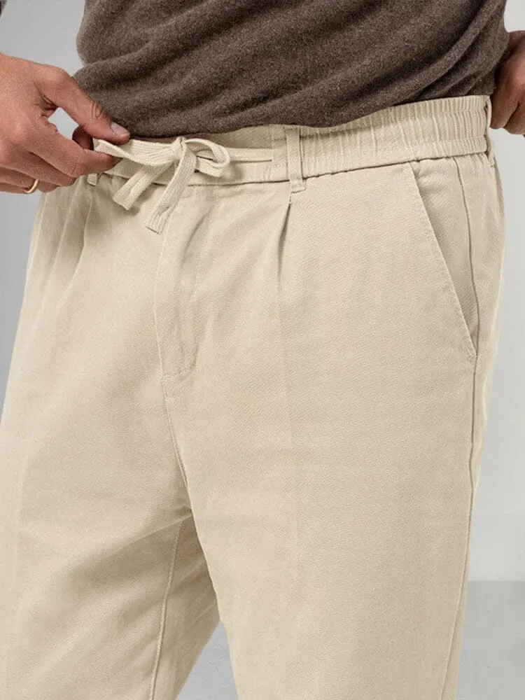 Casual Drawstring Straight Pants