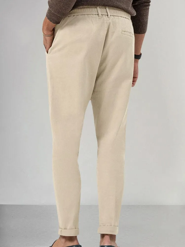 Casual Drawstring Straight Pants