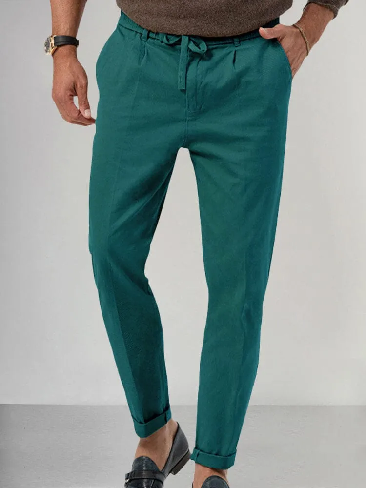 Casual Drawstring Straight Pants