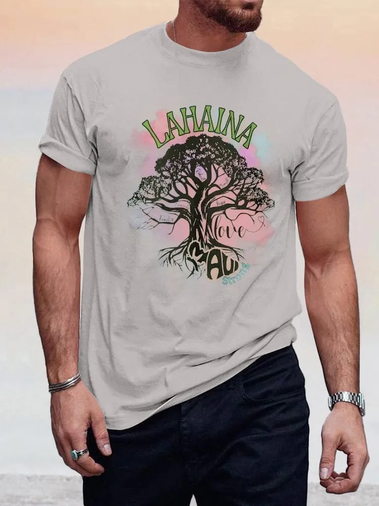 Casual Lahaina Graphic T-shirt