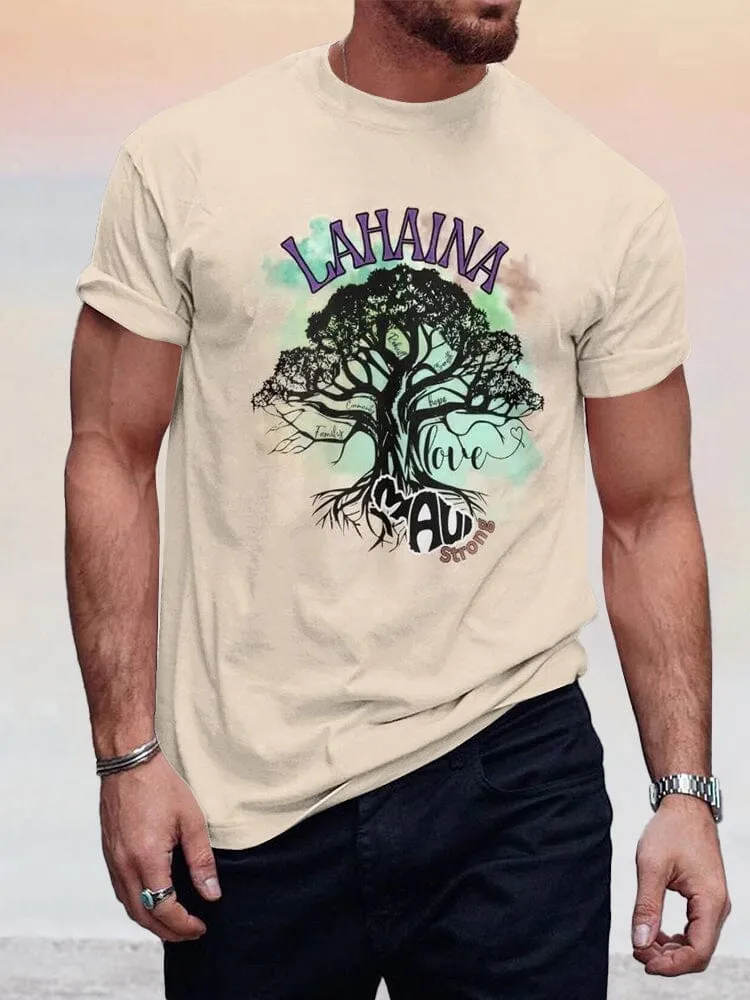 Casual Lahaina Graphic T-shirt