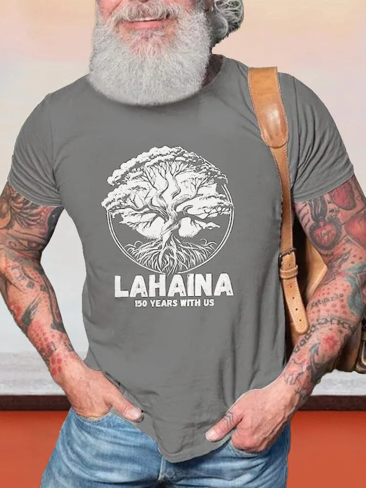 Casual Lahaina Graphic T-shirt