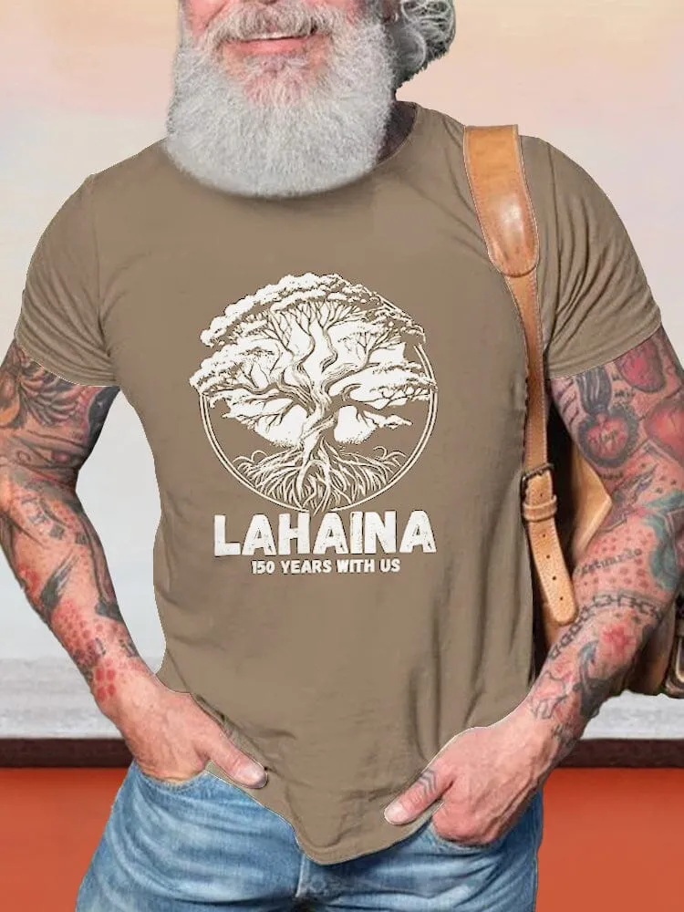 Casual Lahaina Graphic T-shirt