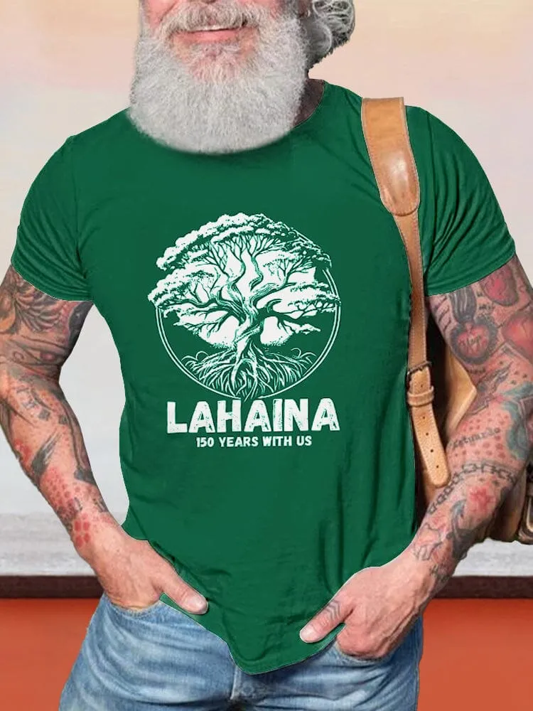 Casual Lahaina Graphic T-shirt