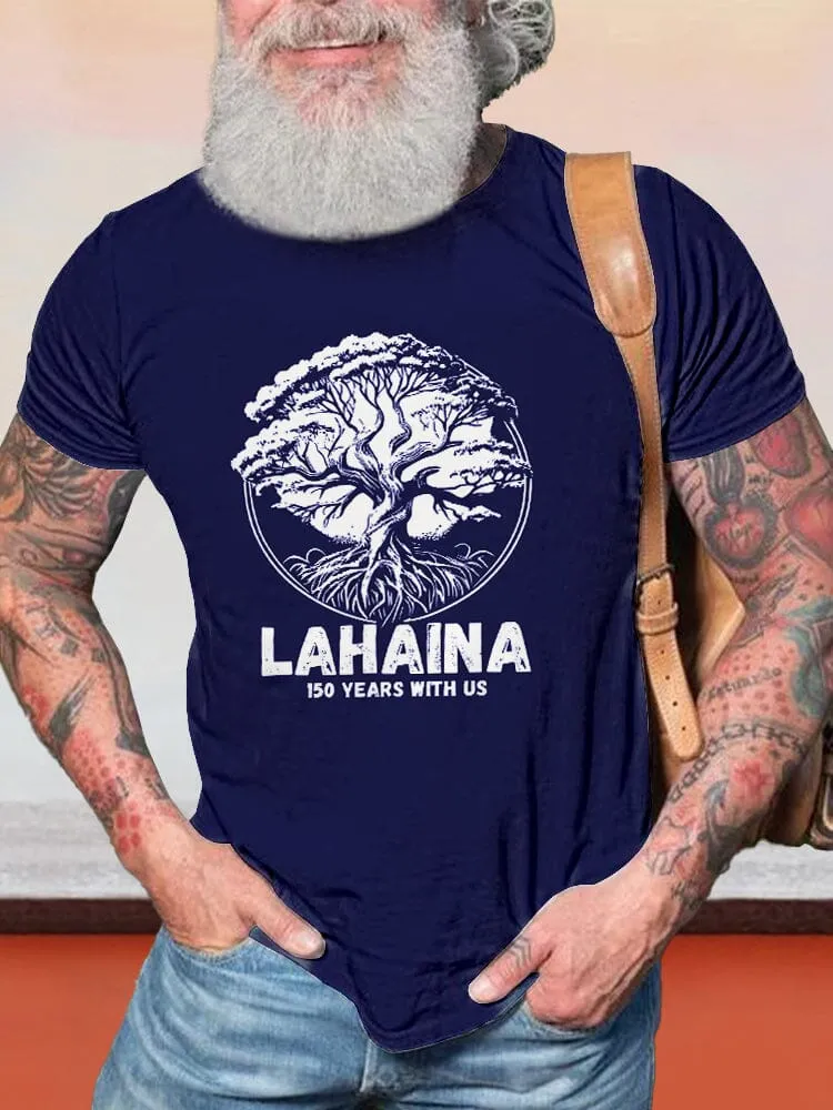 Casual Lahaina Graphic T-shirt