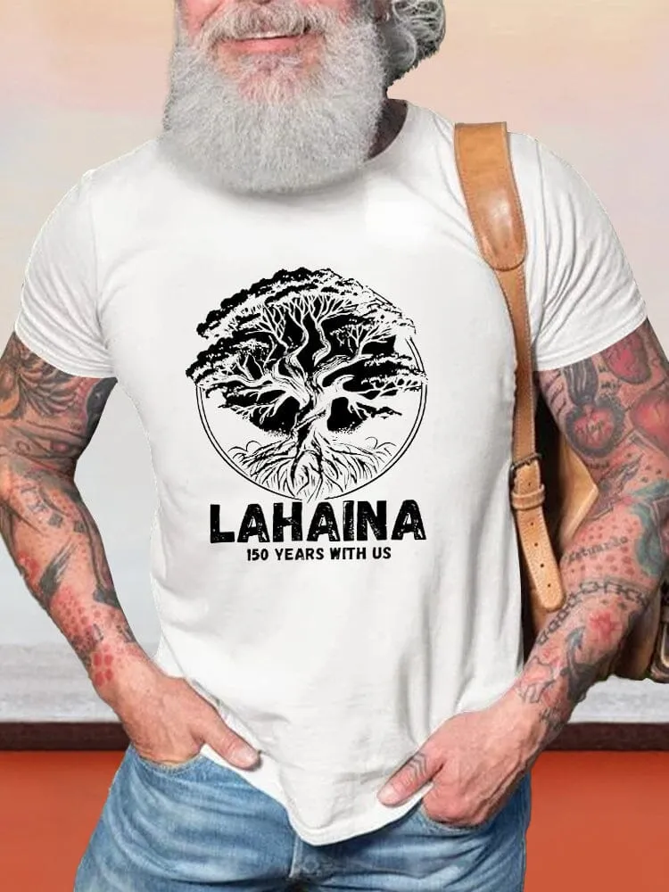 Casual Lahaina Graphic T-shirt