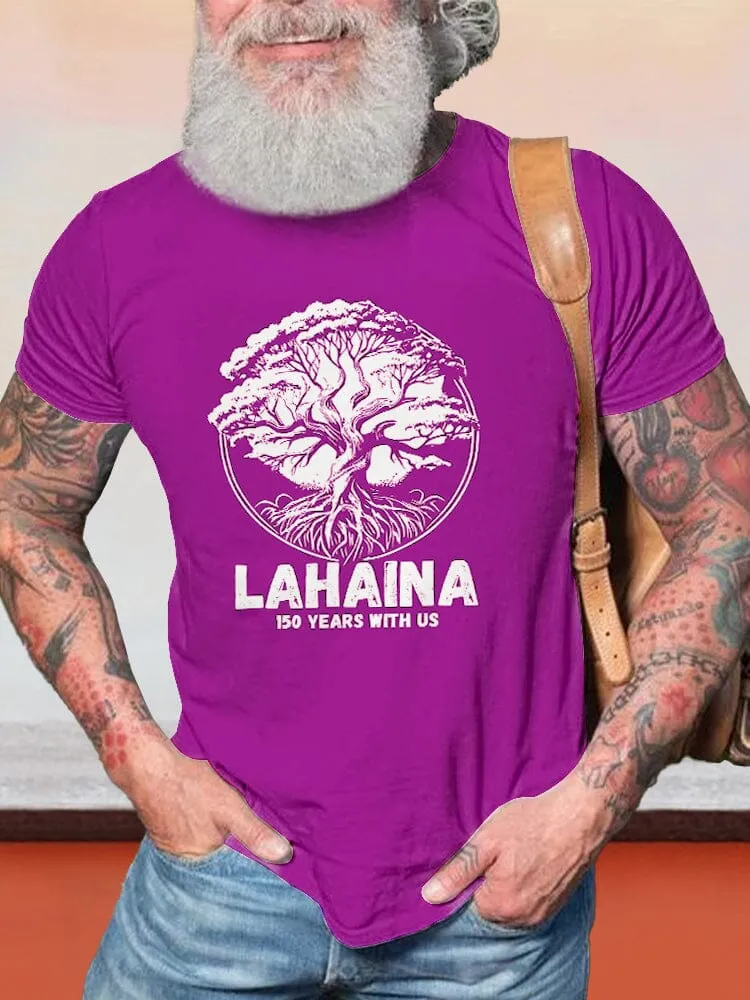 Casual Lahaina Graphic T-shirt