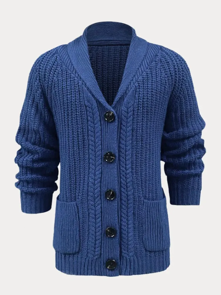 Casual Lapel Neck Sweater Coat