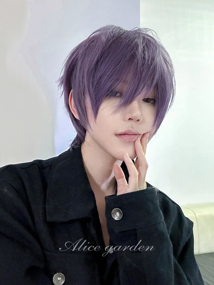 Casual Series Short Purple Ikemen Wig ON984