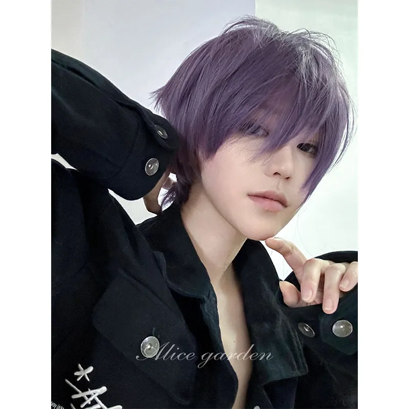 Casual Series Short Purple Ikemen Wig ON984