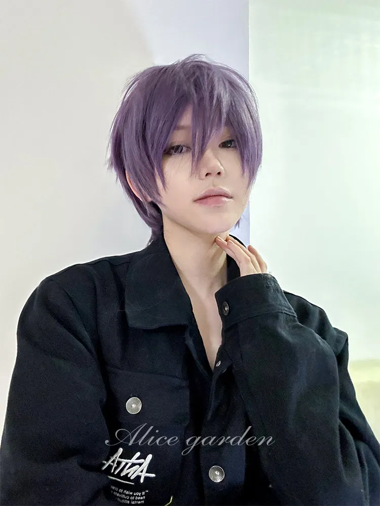 Casual Series Short Purple Ikemen Wig ON984