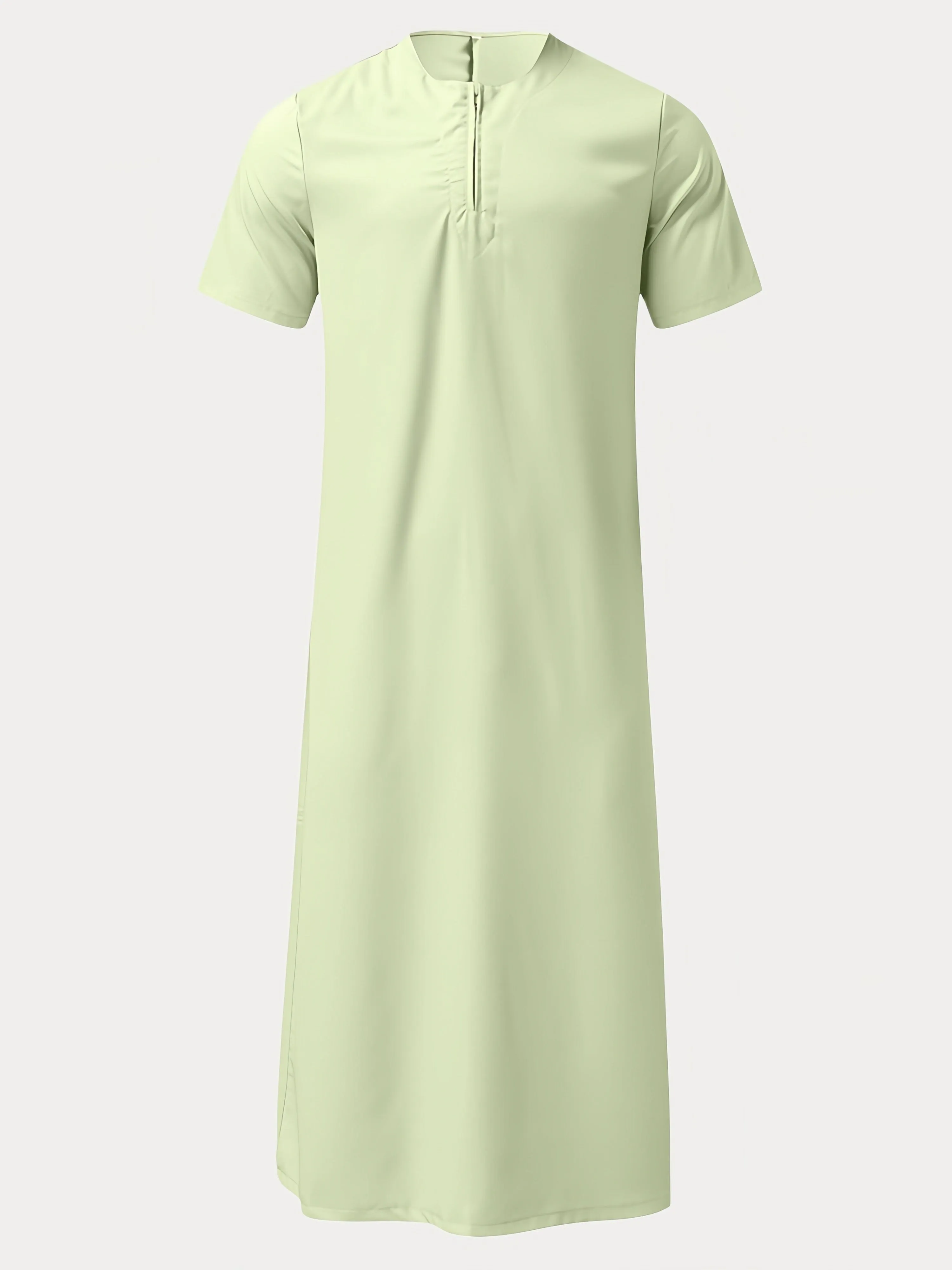 Casual Solid Color Short Sleeve Robe