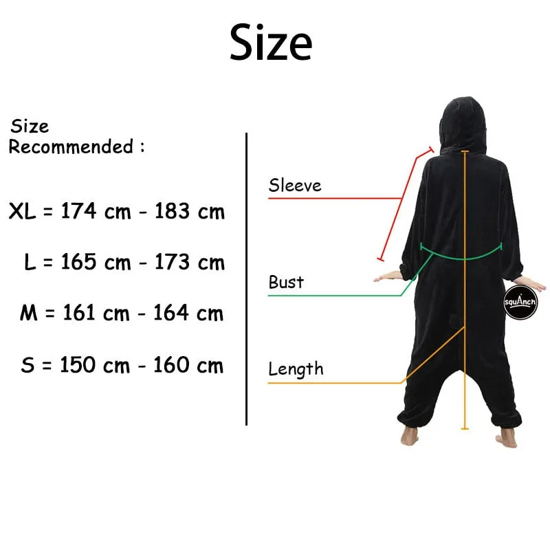 Cat Onesie With Slippers | Adult Size