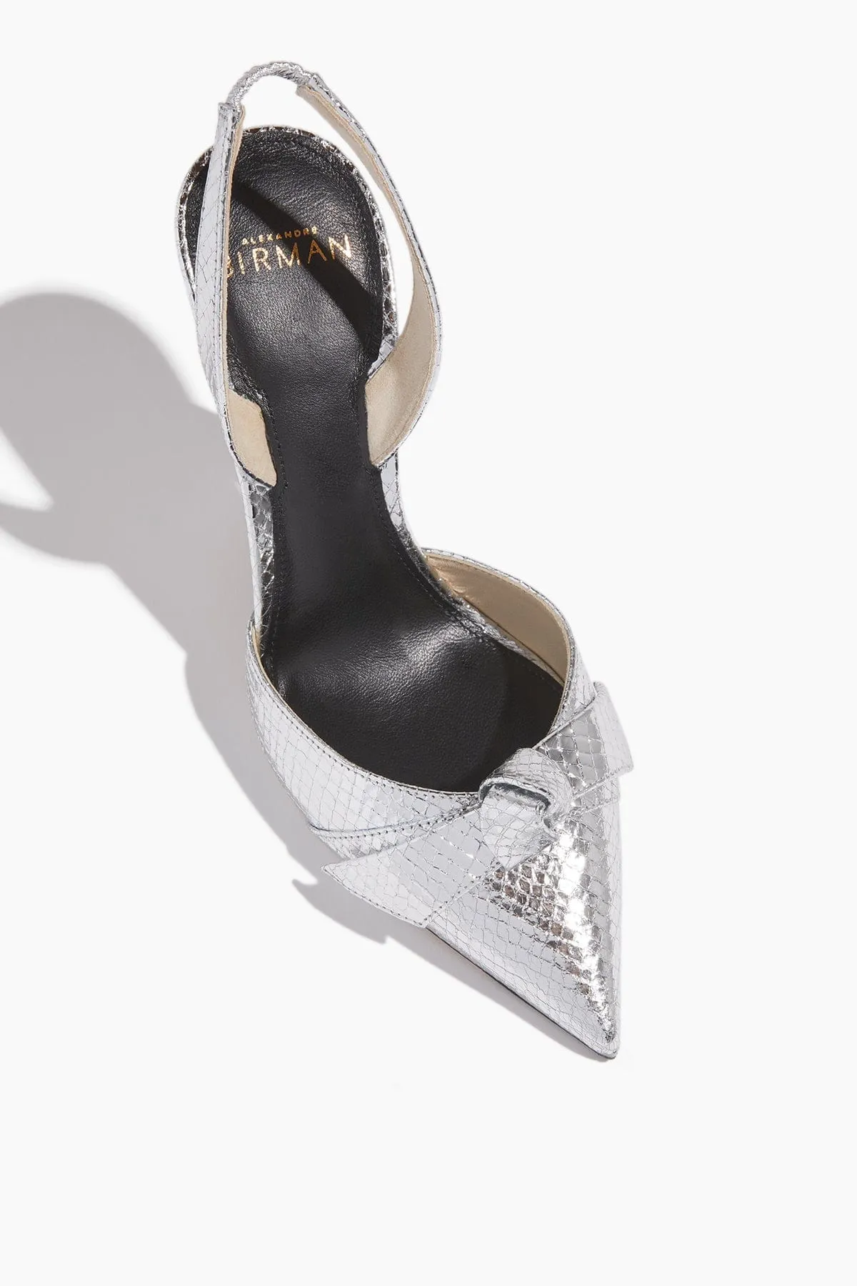 Clarita Bell Slingback Sandal in Silver