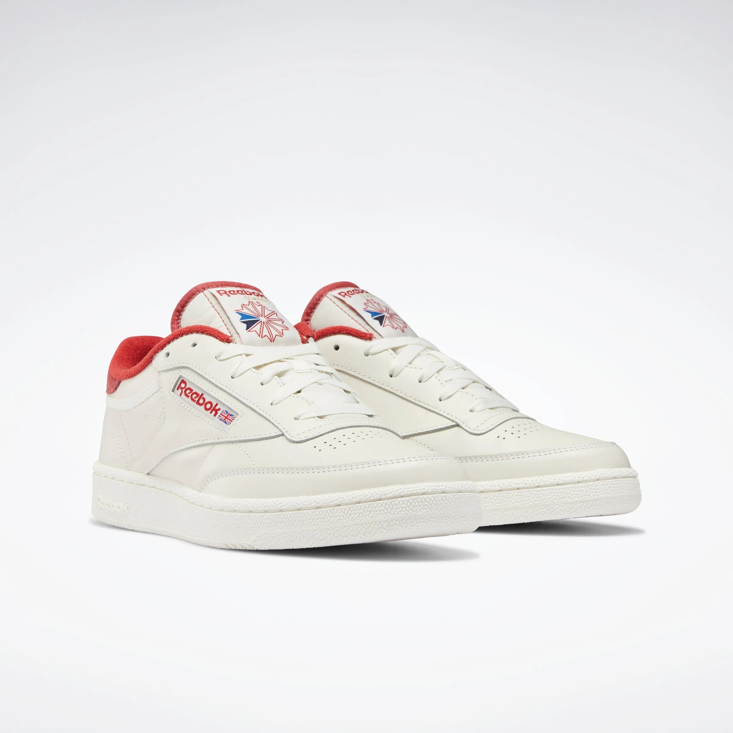 Club C 85 Shoes Chalk/Mars Red/Chalk