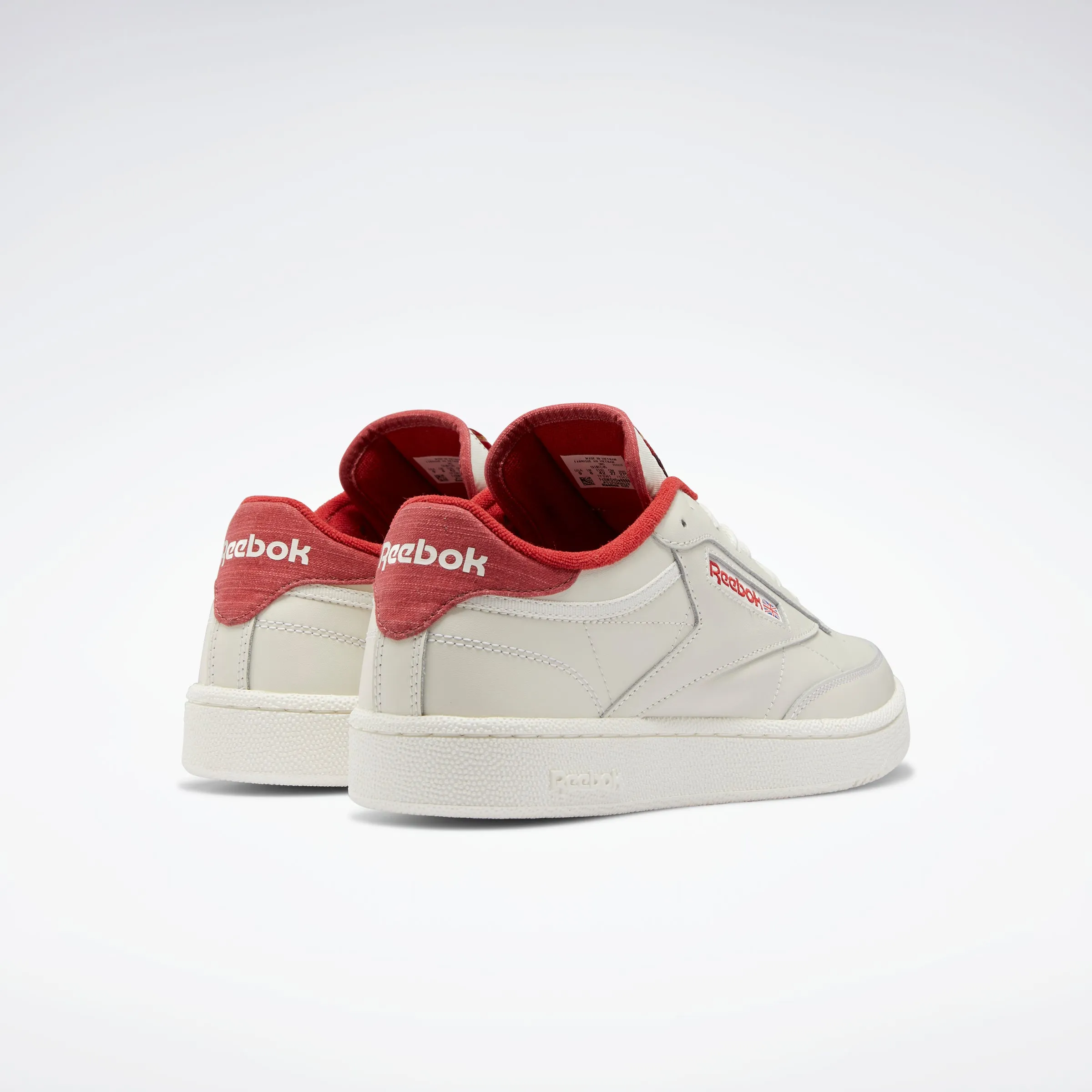 Club C 85 Shoes Chalk/Mars Red/Chalk