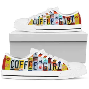 Coffee Girl License Plate Shoe