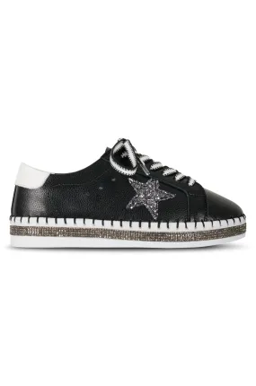 Comfort & bling Sneaker | BLACK/WHITE | CINTRA ZZ