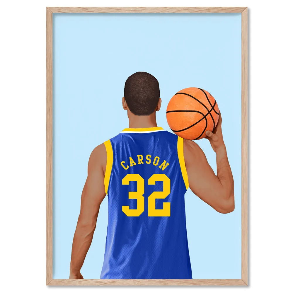 Custom Basketball Player -  Art Print