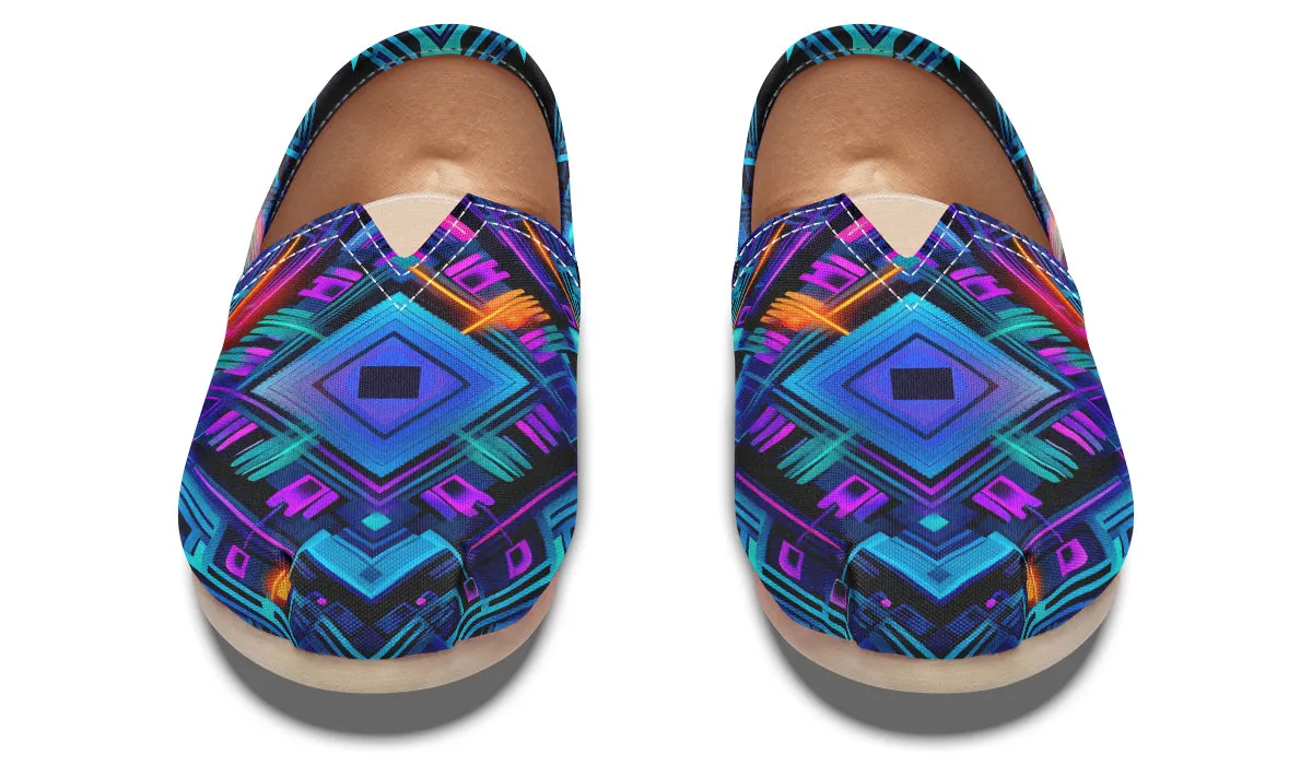 Cyan Convergence Casual Slip on Shoes