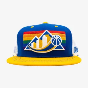 Denver Skyline Rainbow Basketball Trucker Hat