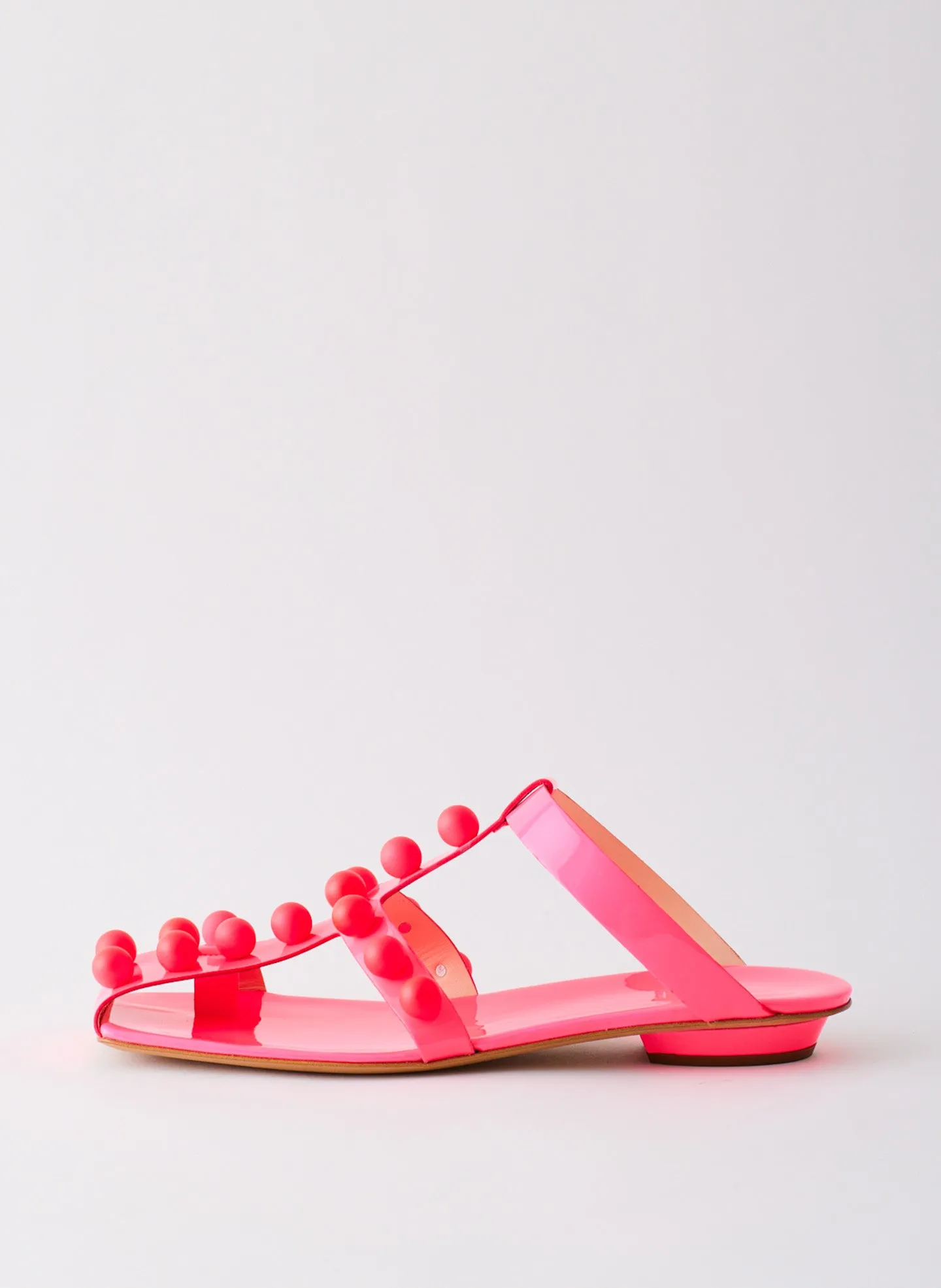 Dex Studded Neon Patent Sandal