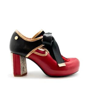 Diana - Red block heel shoe