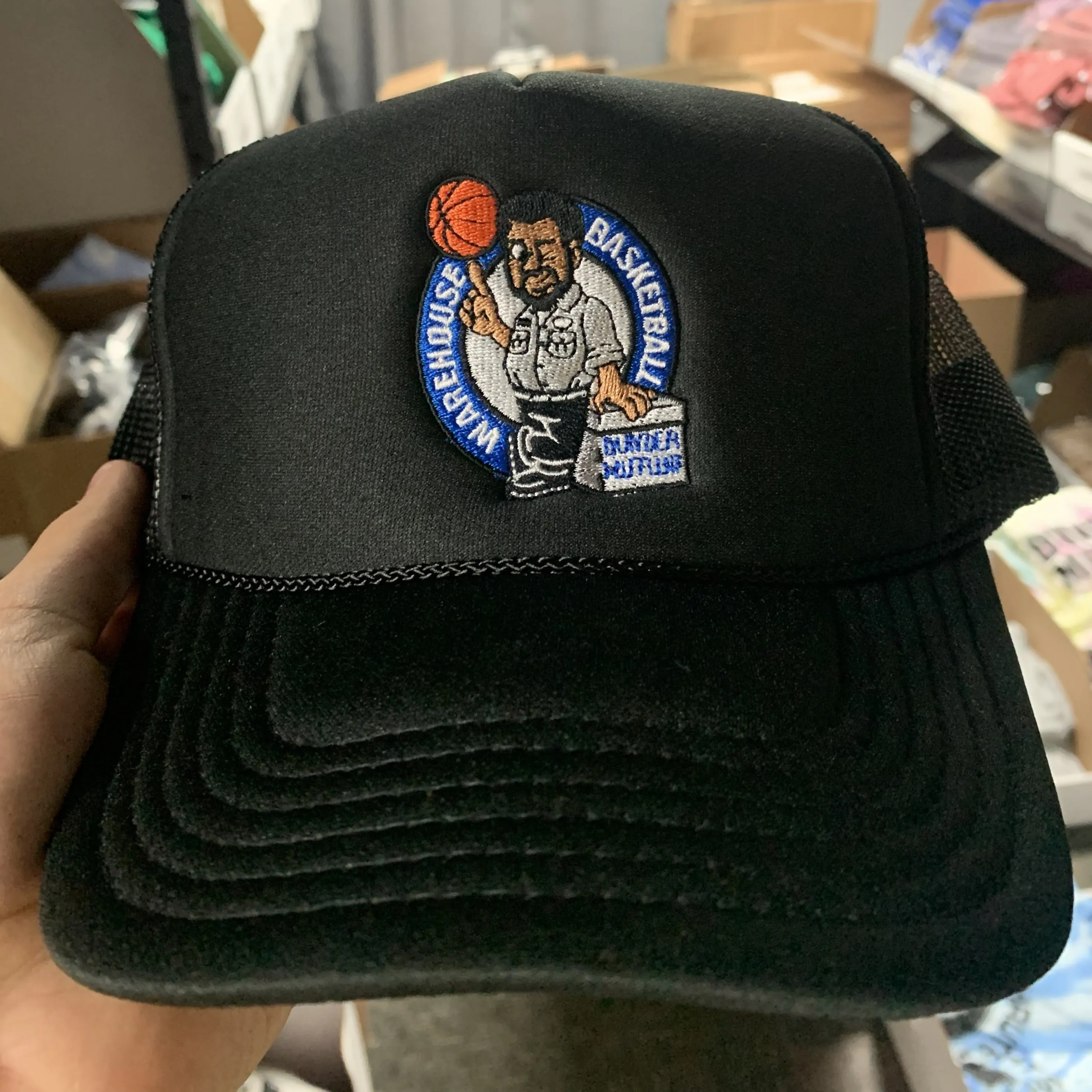 Dunder Mifflin Warehouse Basketball - Premium Trucker Hat Black