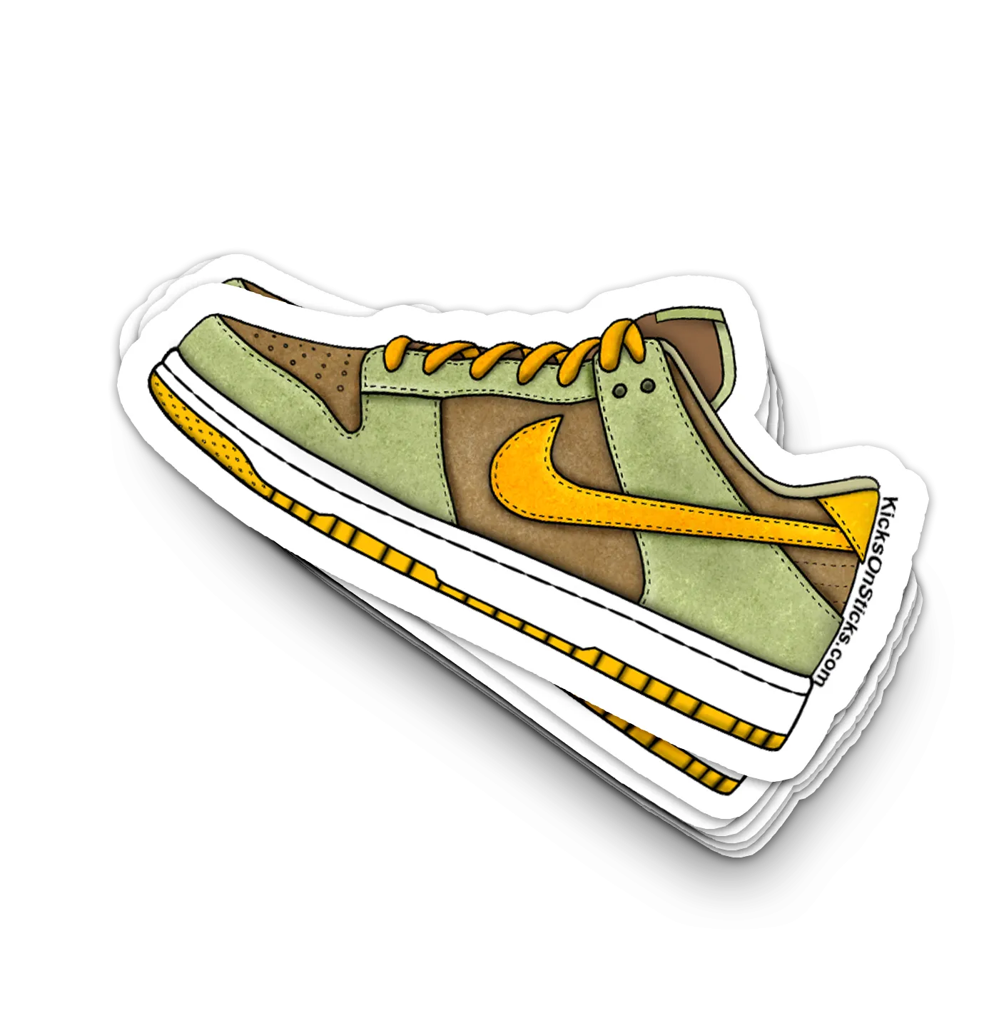 Dunk Low "Dusty Olive" Sneaker Sticker