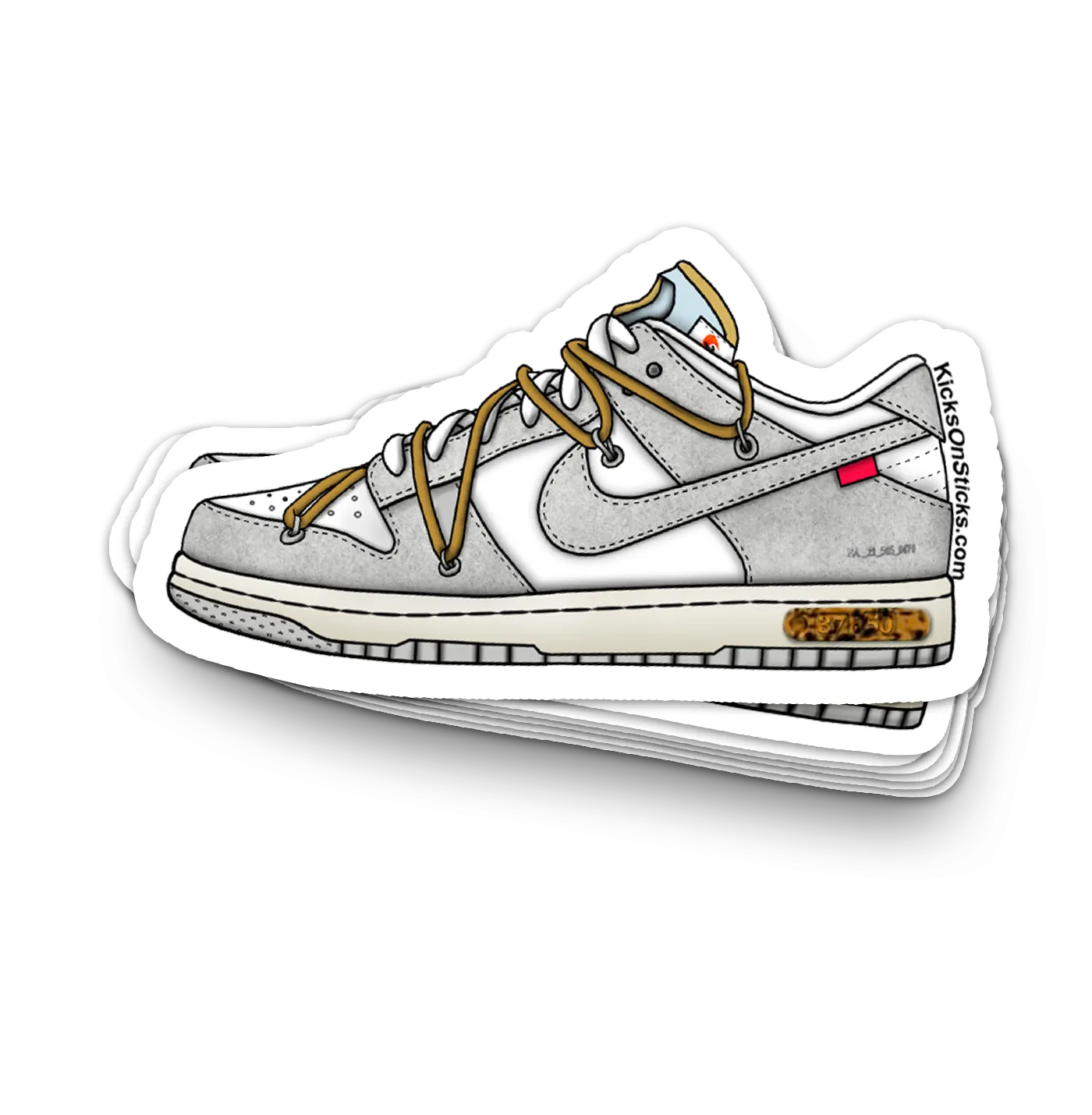 Dunk Low "Off-White Lot 37" Sneaker Sticker