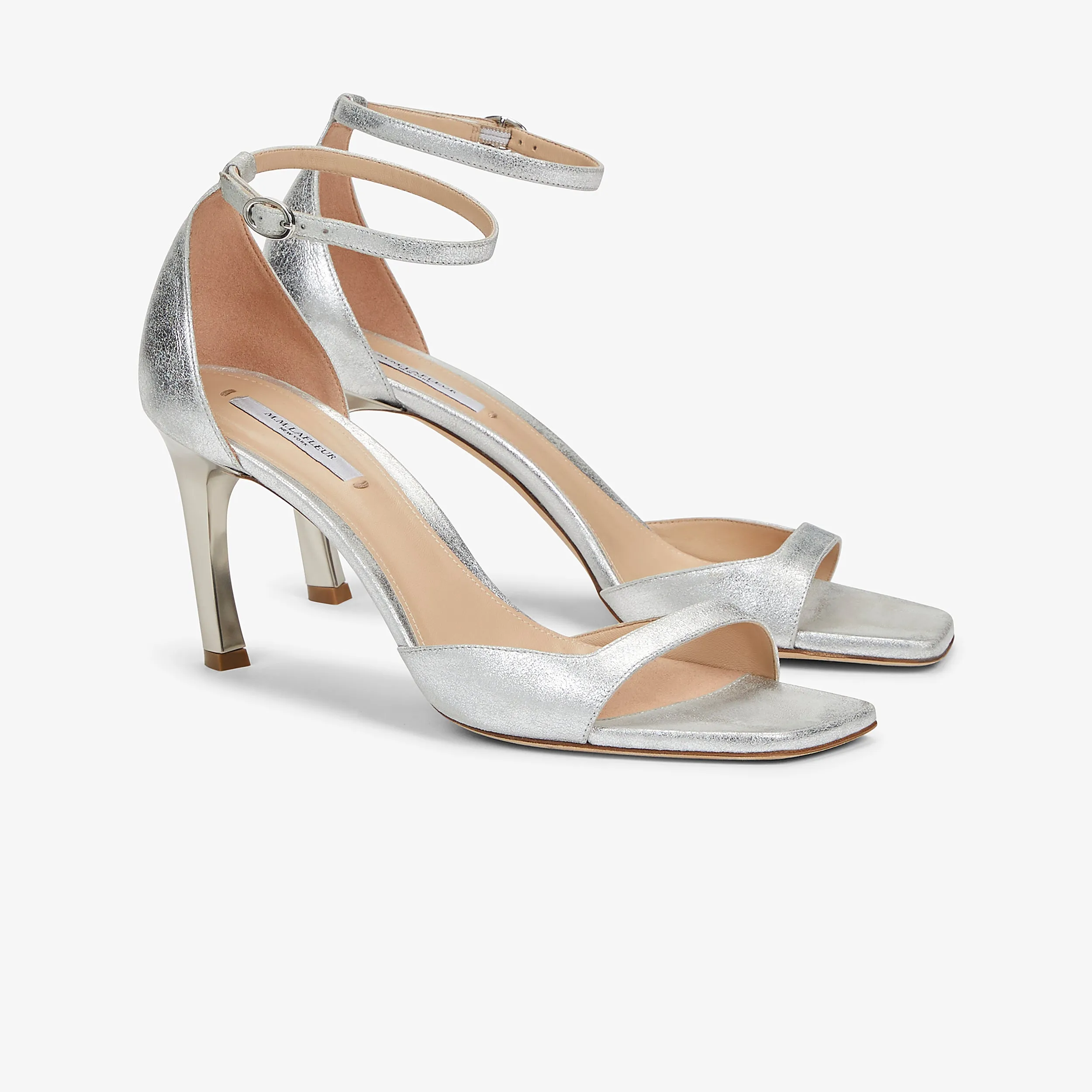 Ella Sandal - Brushed Metallic :: Silver