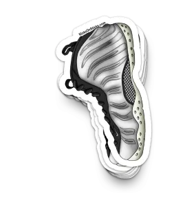 Foamposite "Pewter" Sneaker Sticker