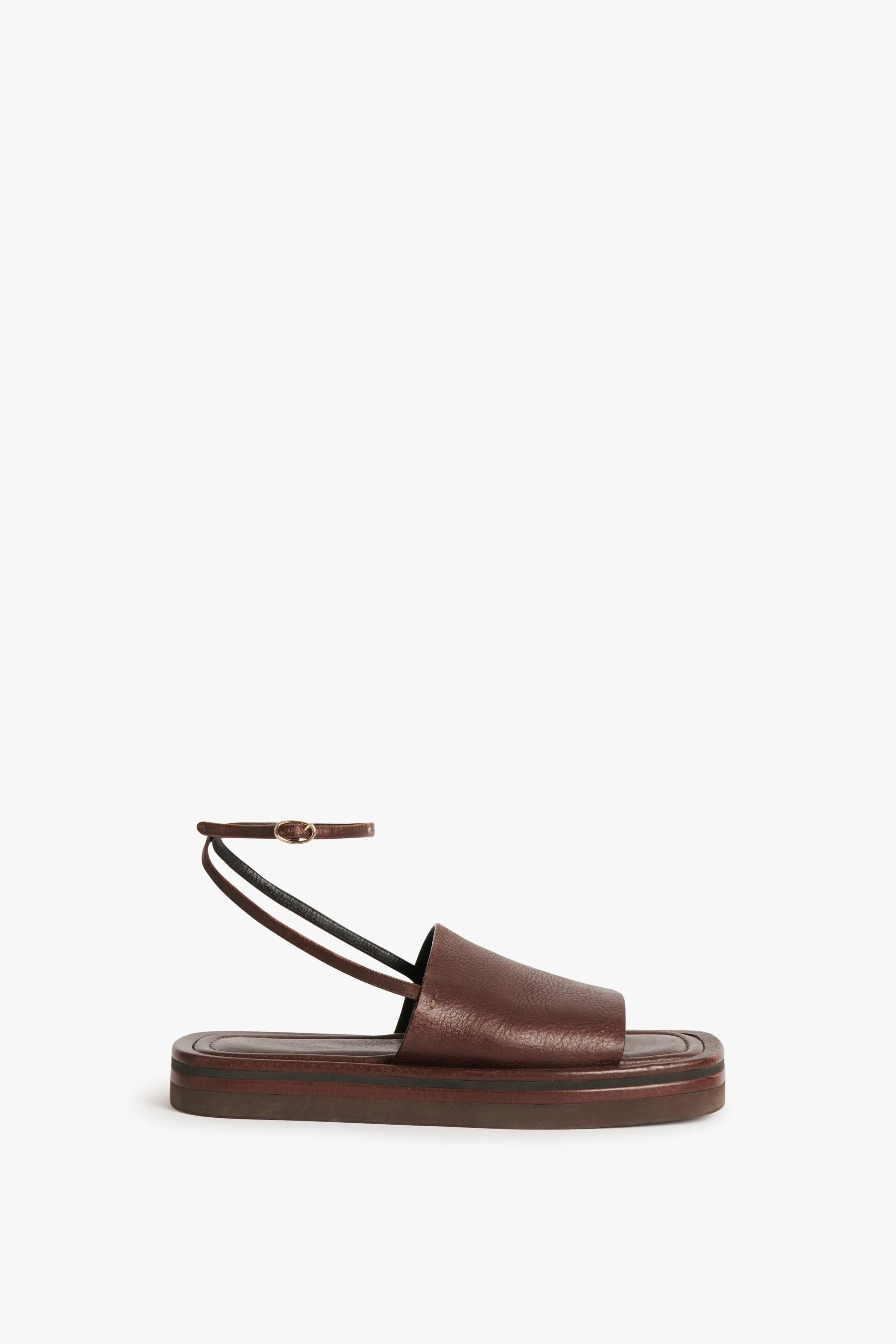 Frances Sandal in Dark Brown