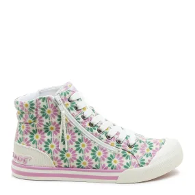 Jazzin Pastel Floral High Top Sneaker