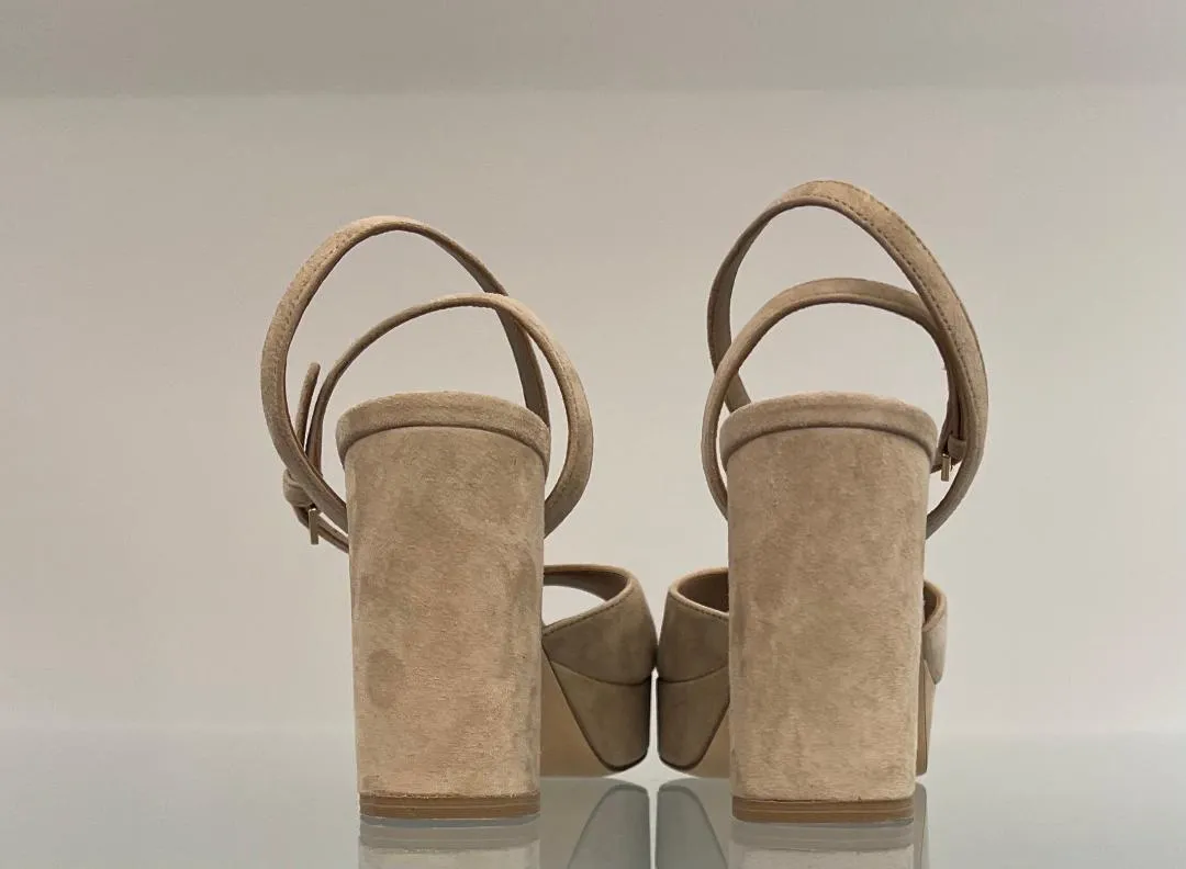 JENNA suede platform sandal