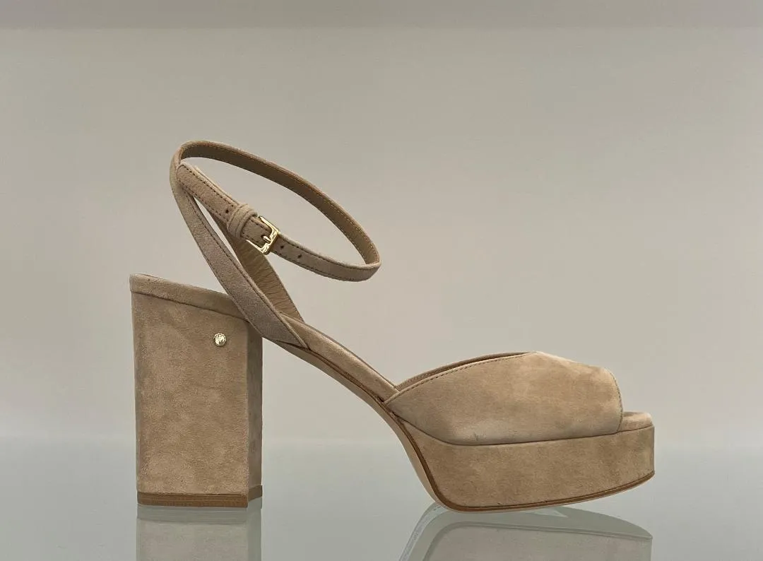 JENNA suede platform sandal