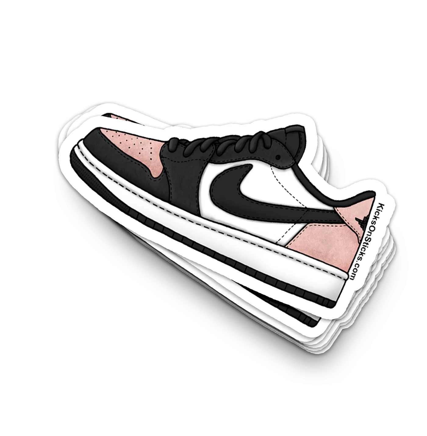 Jordan 1 Low "Bleached Coral" Sneaker Sticker