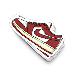 Jordan 1 Low "Dune Red" Sneaker Sticker