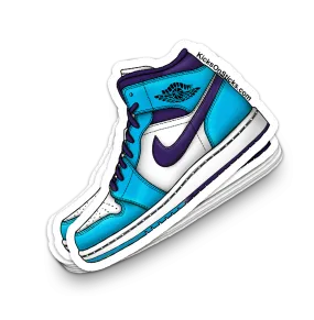 Jordan 1 Mid "Hornets" Sneaker Sticker