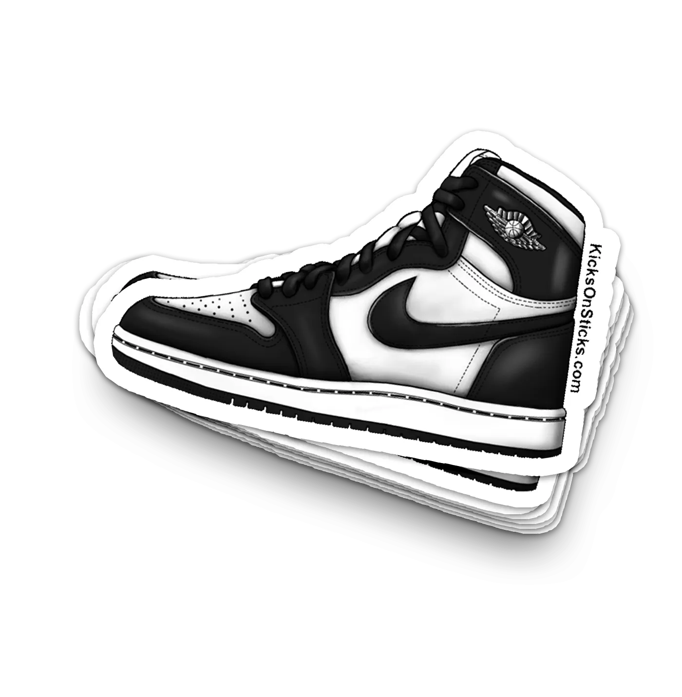 Jordan 1 "Black/White" Sneaker Sticker