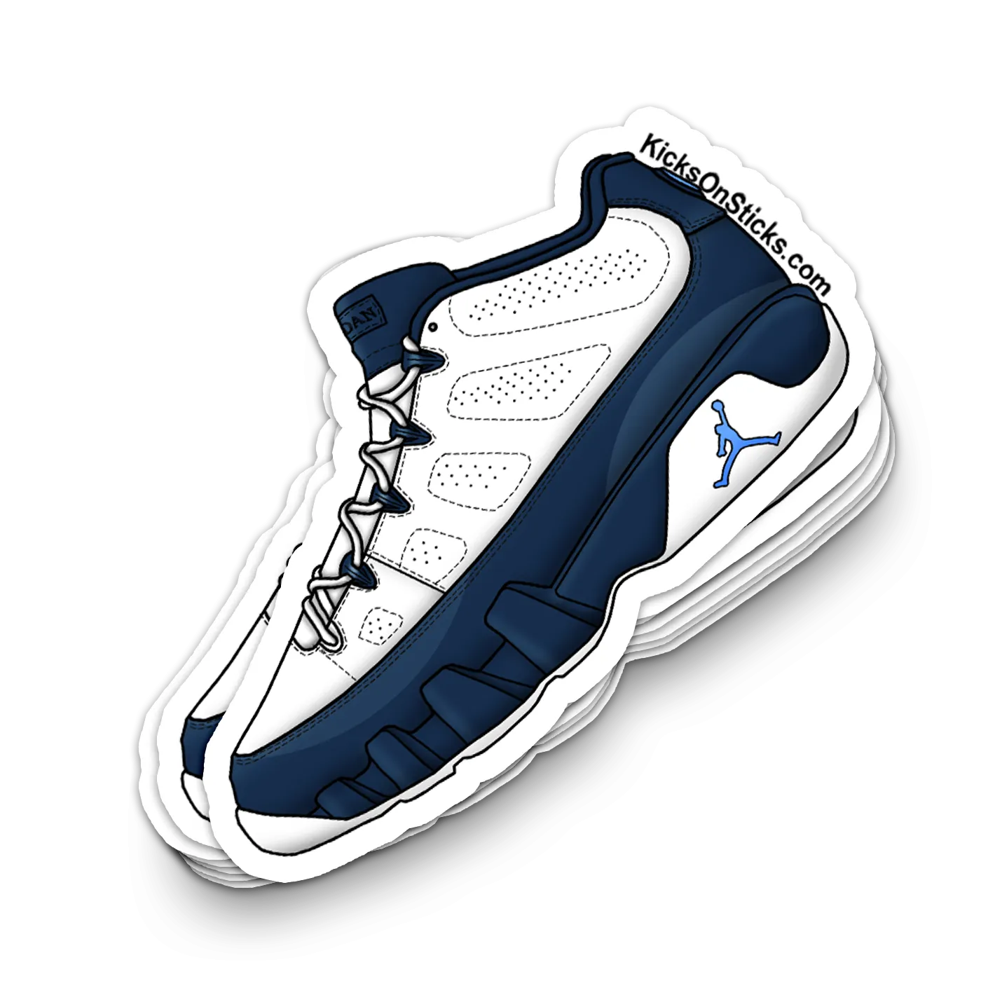 Jordan  9 Low "Blue Pearl" Sneaker Sticker