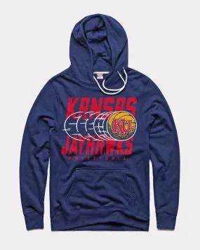 KU Trailing Basketball Navy Hoodie