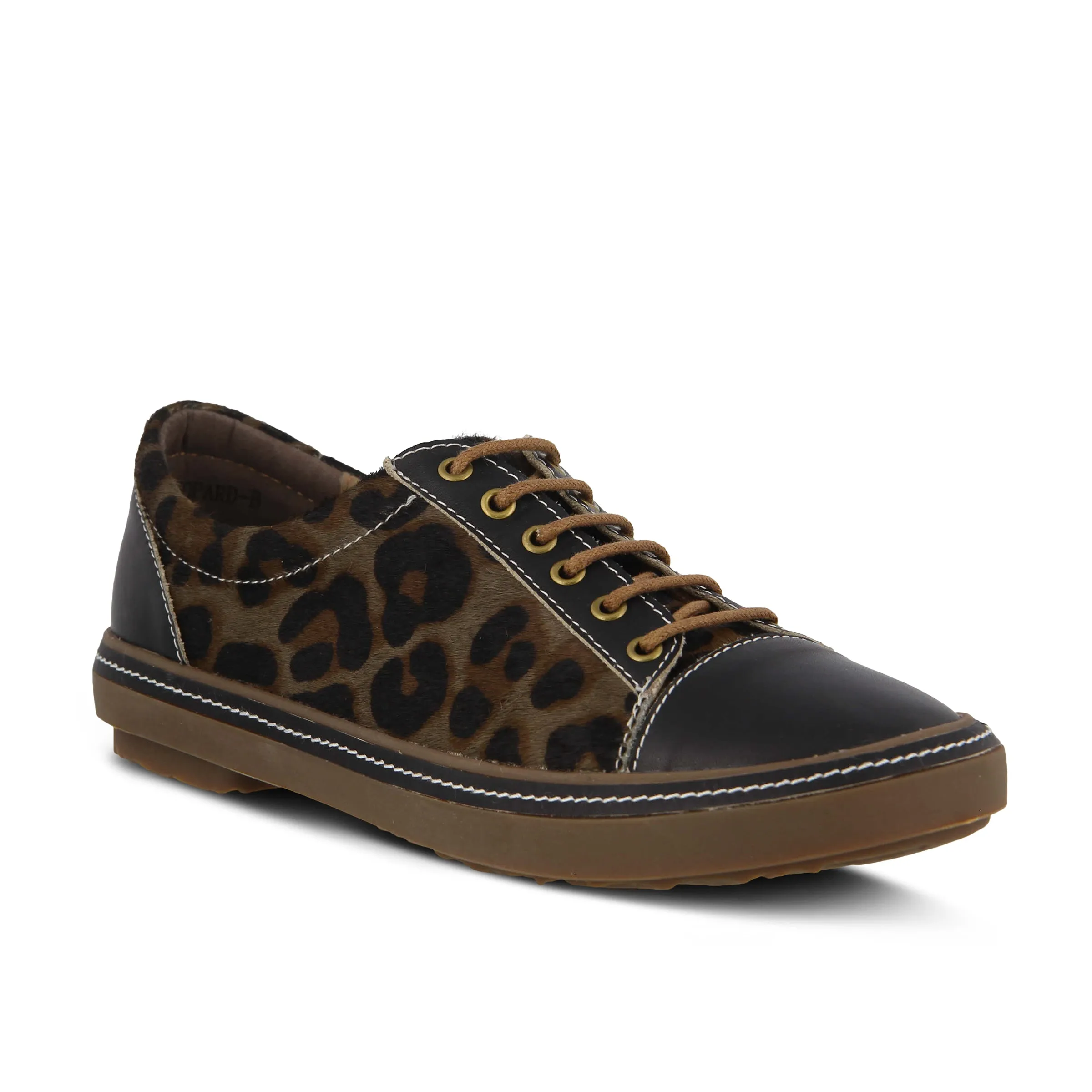 L'ARTISTE LIBBI-LEOPARD LACE-UP SHOE