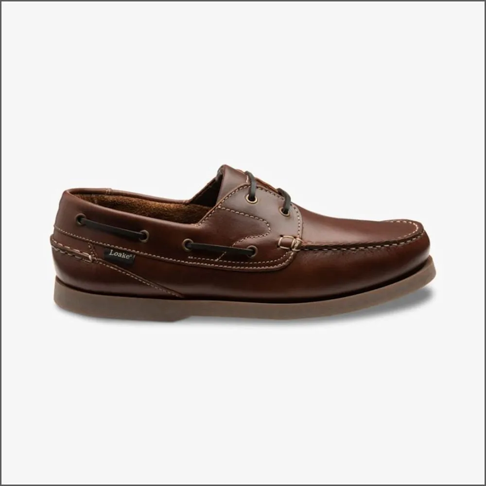 Loake Lymington Brown Waxy Boat Shoe*