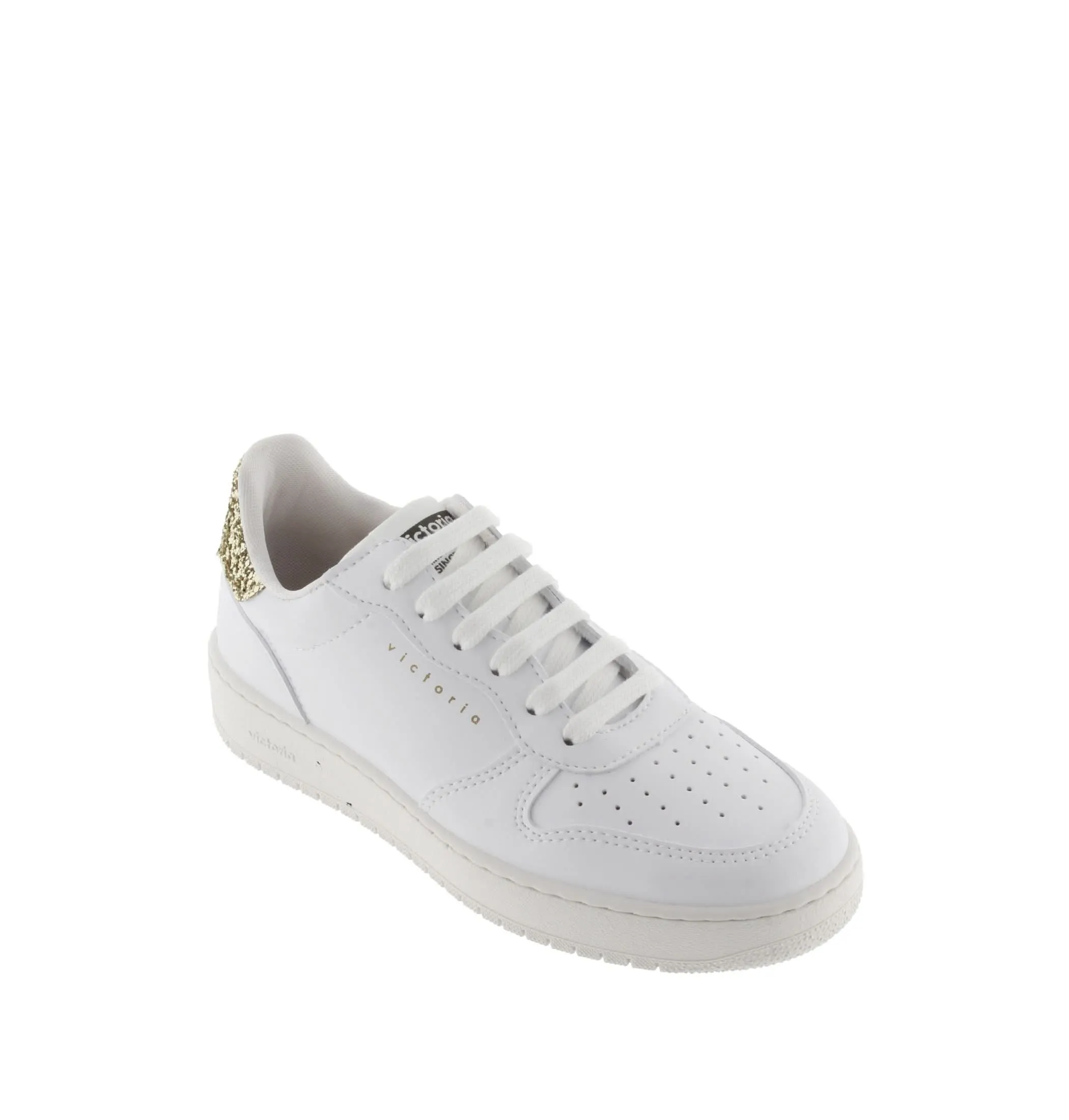 Madrid Faux Leather & Glitter Sneaker for Women - 1258237