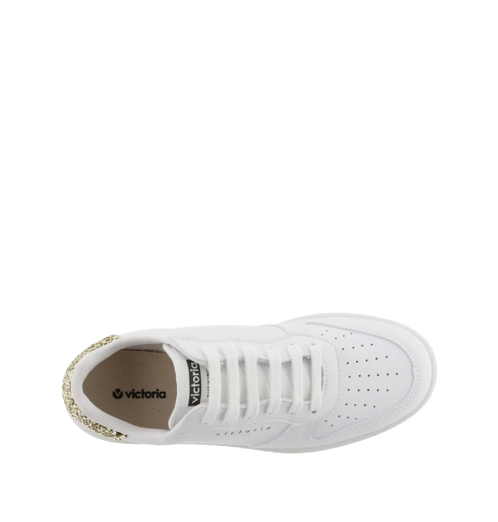 Madrid Faux Leather & Glitter Sneaker for Women - 1258237