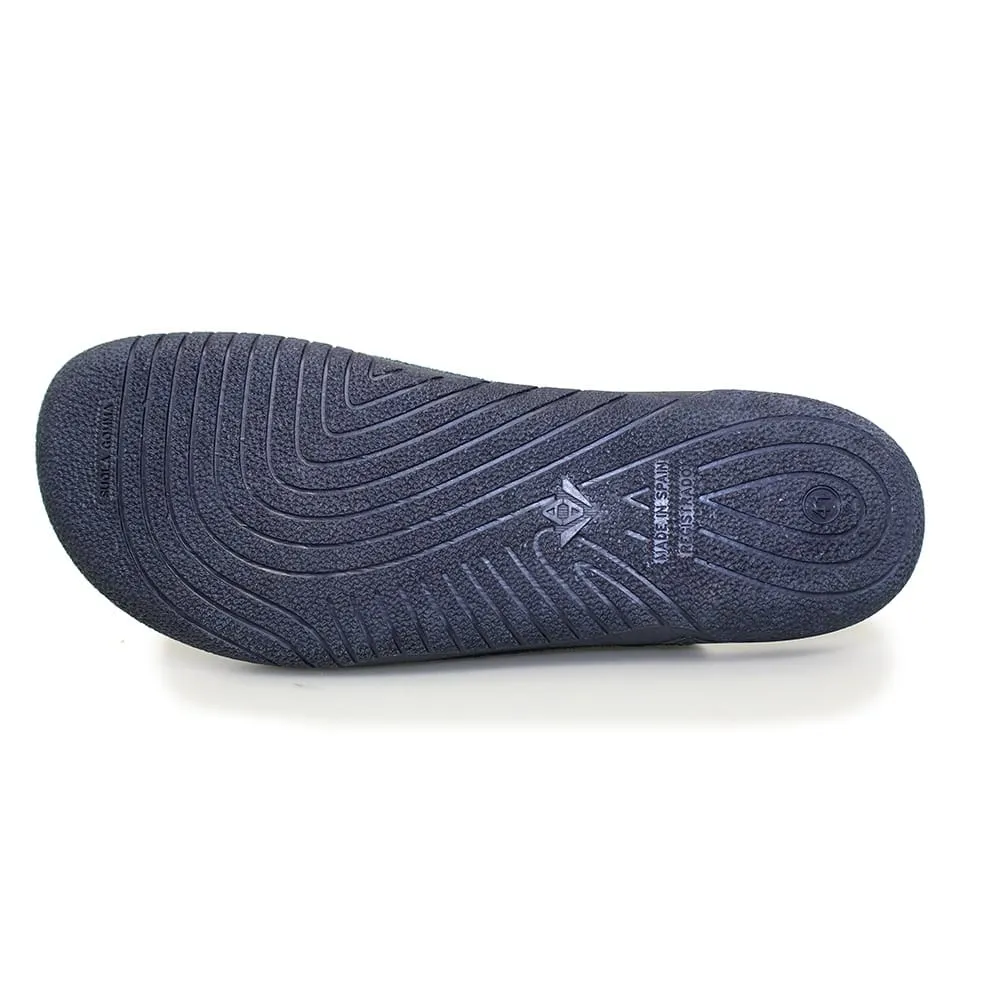 Mens Bedroom Slippers Navy Mule Goodyear Tees Slip On