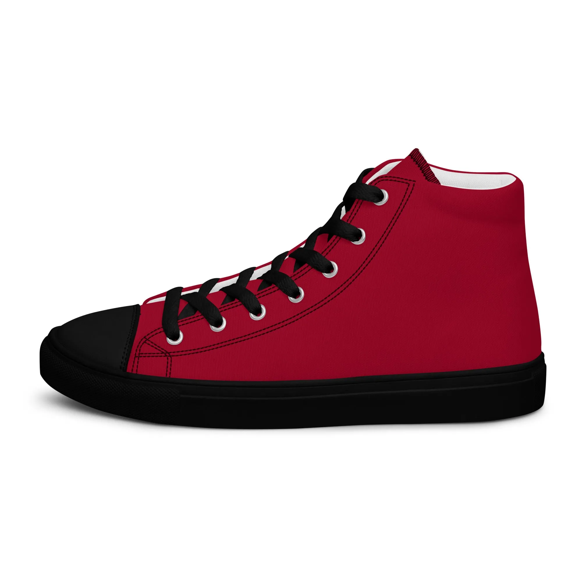 Men’s high top canvas shoes Carmine/Black