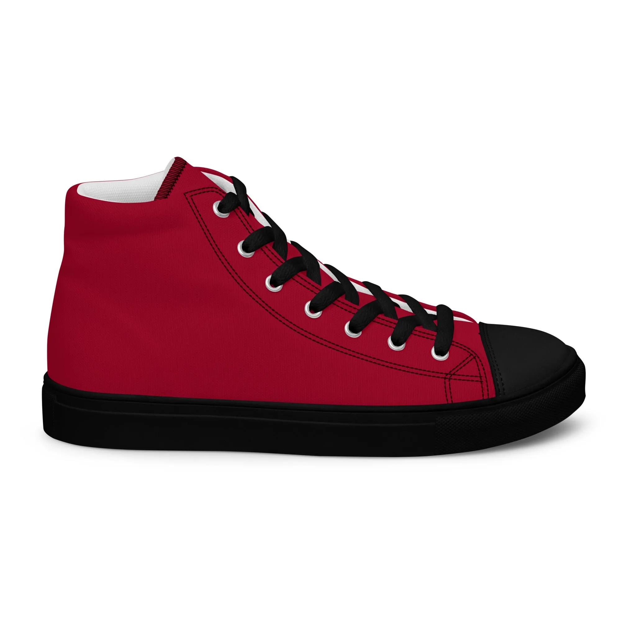 Men’s high top canvas shoes Carmine/Black