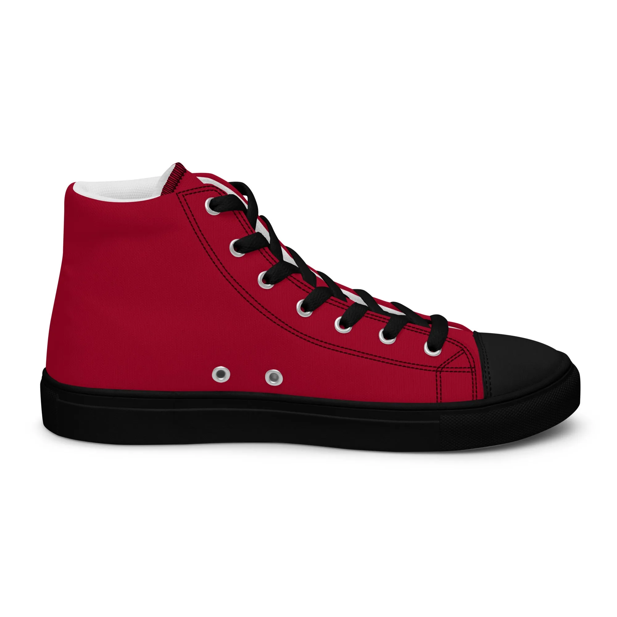 Men’s high top canvas shoes Carmine/Black